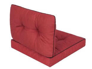 Pagalvių komplektas kėdei Emma Tech 50 cm, raudonas kaina ir informacija | Pagalvės, užvalkalai, apsaugos | pigu.lt