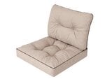 Pagalvių komplektas kėdei Emma Tech 60 cm, smėlio spalvos kaina ir informacija | Pagalvės, užvalkalai, apsaugos | pigu.lt