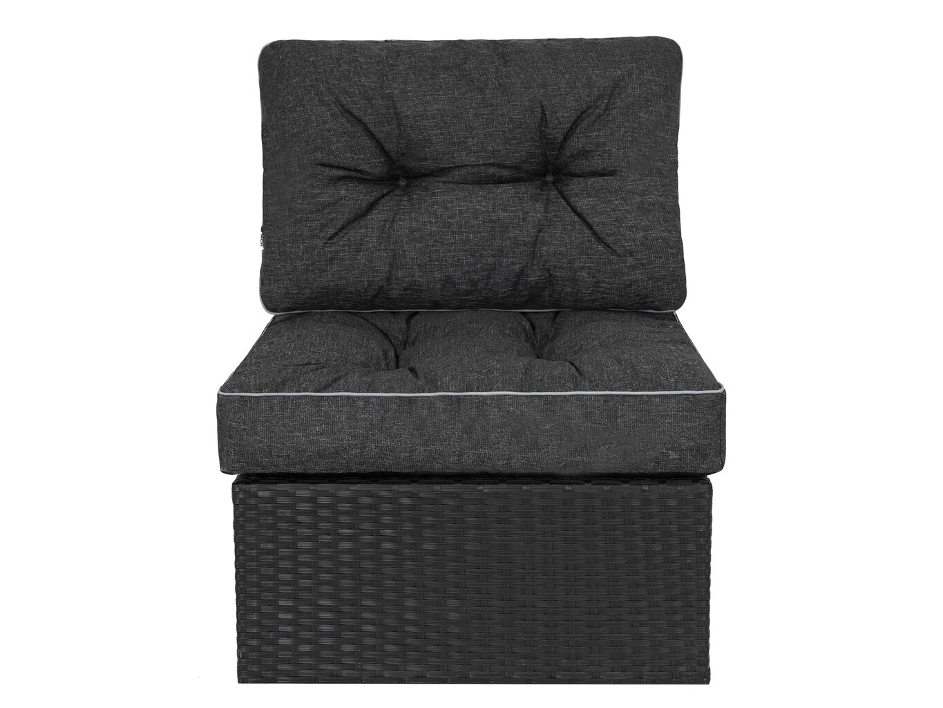 Pagalvių komplektas kėdei Emma Tech 60 cm, juodas цена и информация | Pagalvės, užvalkalai, apsaugos | pigu.lt