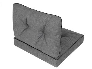 Pagalvių komplektas kėdei Emma Tech 60 cm, pilkas kaina ir informacija | Pagalvės, užvalkalai, apsaugos | pigu.lt