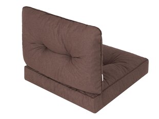 Pagalvių komplektas kėdei Emma Tech 70 cm, rudas kaina ir informacija | Pagalvės, užvalkalai, apsaugos | pigu.lt