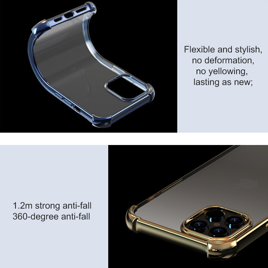 Devia dėklas, skirtas iPhone 12 Pro Max , sidabrinis kaina ir informacija | Telefono dėklai | pigu.lt