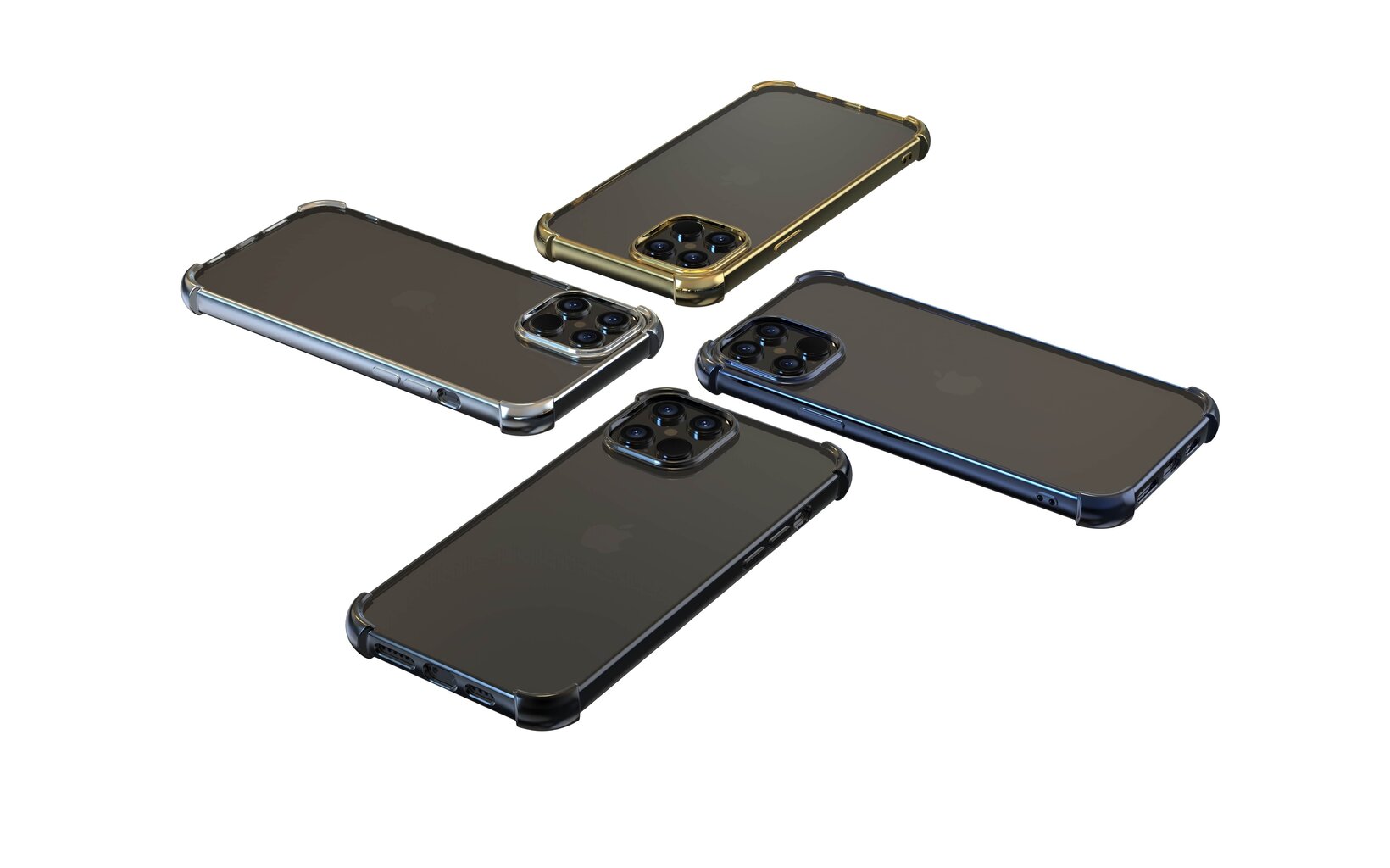 Devia dėklas skirtas iPhone 12 Pro Max , auksinis kaina ir informacija | Telefono dėklai | pigu.lt