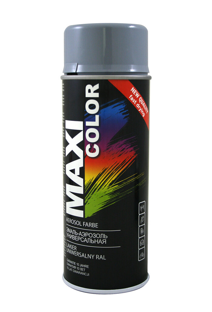 Dažai Motip Maxi 400ml, blizgūs pilki kaina ir informacija | Dažai | pigu.lt