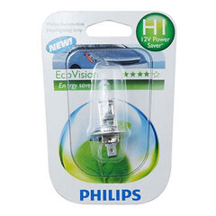 PHILIPS aвтомобильная лампа H1 12V 55W ECO blisteris цена и информация | Автомобильные лампочки | pigu.lt