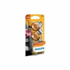 PHILIPS aвтомобильная лампа 12V PY21W Amber 2 шт. blisteris цена и информация | Philips Электрооборудование | pigu.lt