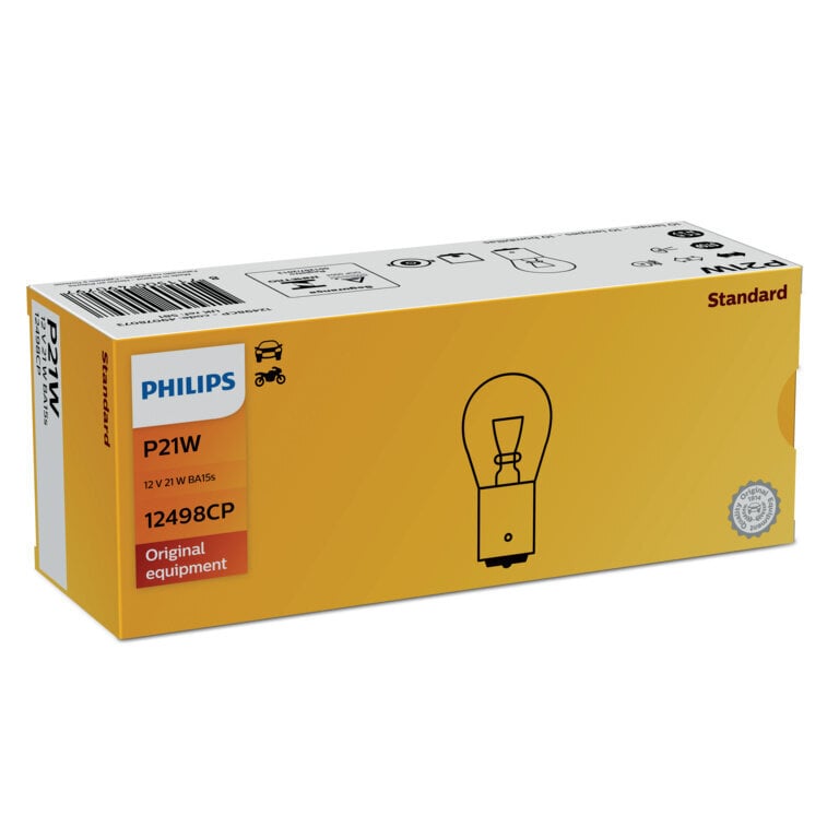Automobilinė lemputė Philips 12V P21W BA15s цена и информация | Automobilių lemputės | pigu.lt