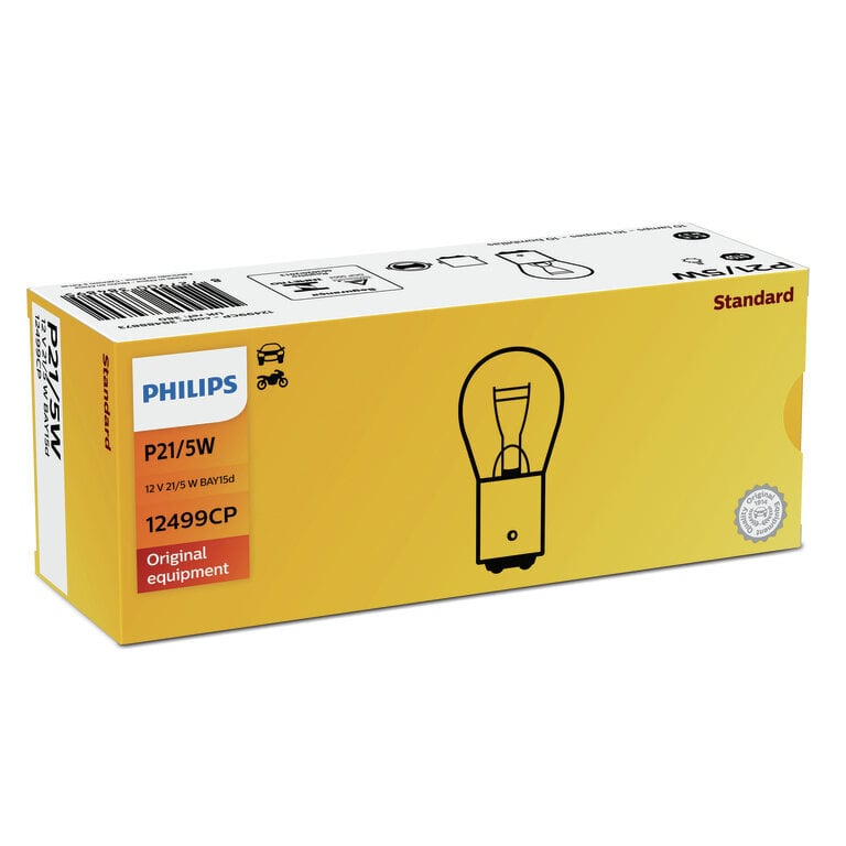 Automobilinė lemputė Philips 12V P21/5W BAY15d цена и информация | Automobilių lemputės | pigu.lt