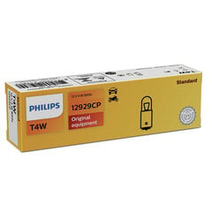 Automobilinė lemputė Philips 12V T4W BA9s kaina ir informacija | Automobilių lemputės | pigu.lt