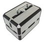Kosmetikos lagaminas, pilkas su juodu цена и информация | Kosmetinės, veidrodėliai | pigu.lt