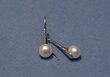 Sidabriniai auskarai su baltais perlais цена и информация | Auskarai | pigu.lt