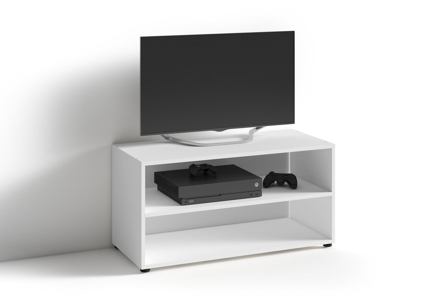TV staliukas Vancuver White 90 kaina ir informacija | TV staliukai | pigu.lt