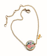 Красивый браслет с медальоном - Цветы, DJECO DD038304 цена и информация | Аксессуары для детей | pigu.lt