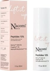 Серум для лица Nacomi Next Level Peptides 10% 30 мл цена и информация | Сыворотки для лица, масла | pigu.lt