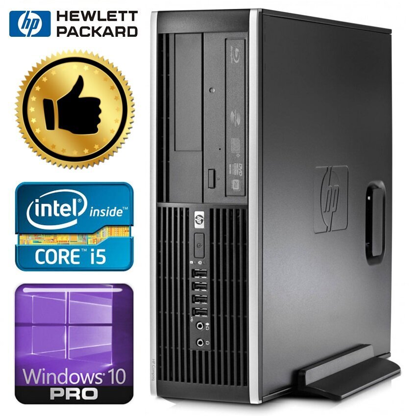 HP 8100 Elite SFF i5-650 4GB 120SSD+1TB GT1030 2GB DVD WIN10PRO/W7P [refurbished] kaina ir informacija | Stacionarūs kompiuteriai | pigu.lt