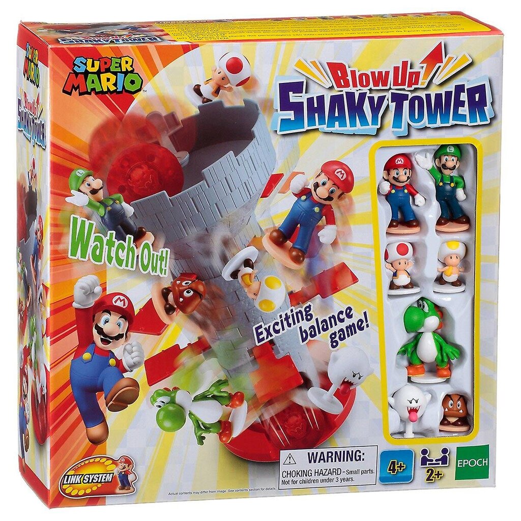 Super Mario Blow Up! Shaky Tower Balance Game kaina ir informacija | Stalo žaidimai, galvosūkiai | pigu.lt