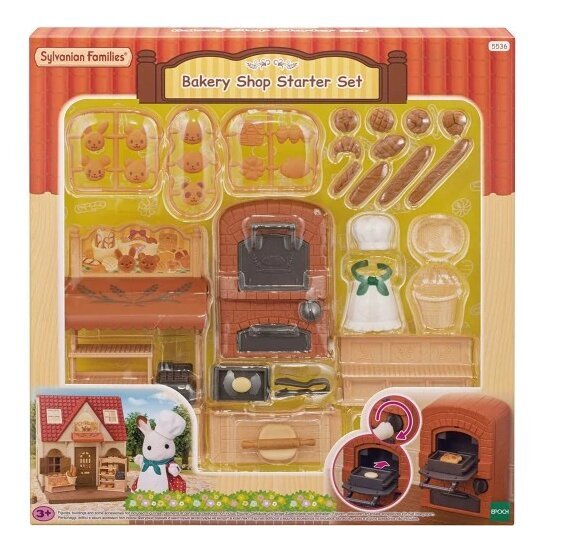 Kepimo rinkinys Sylvanian Families - Bakery Shop Starter Set цена и информация | Žaislai mergaitėms | pigu.lt