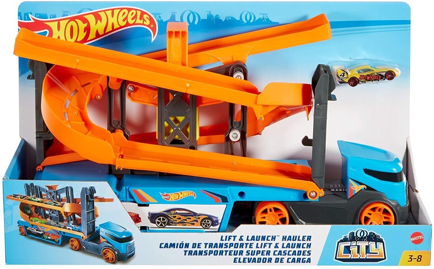 Transporteris su triukais Hot Wheels kaina ir informacija | Žaislai berniukams | pigu.lt