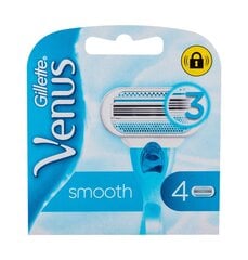 Бритвенные головки Gillette Venus Sensitive Smooth 4 шт. цена и информация | Косметика и средства для бритья | pigu.lt