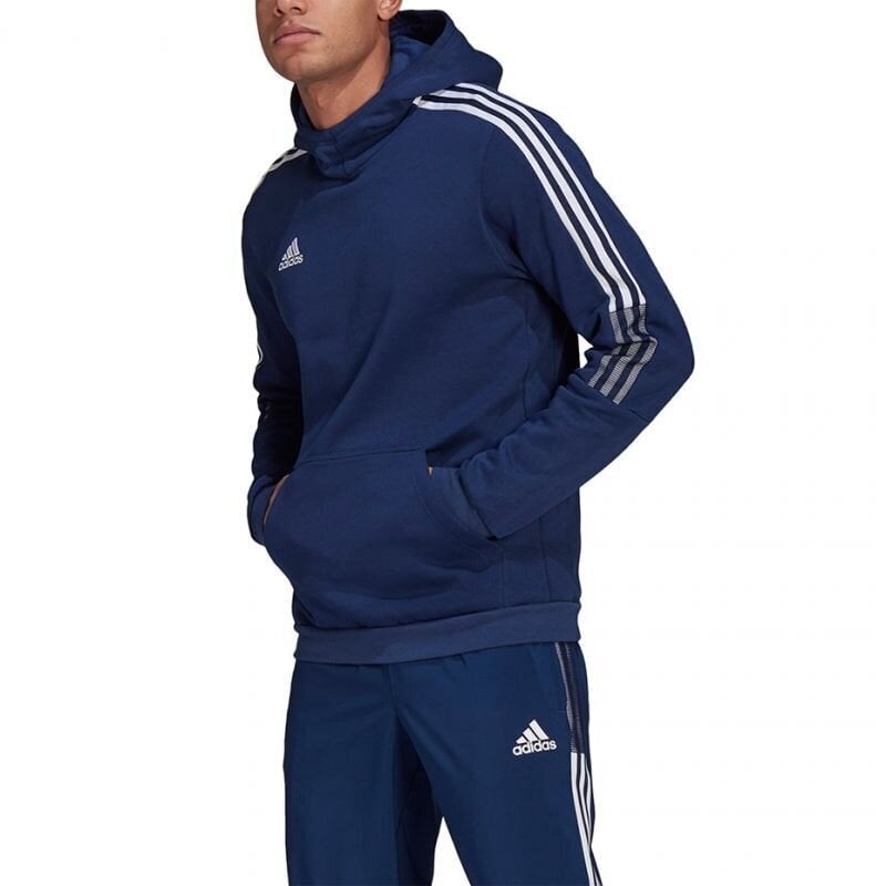 Džemperis vyrams Adidas Tiro 21 Sweat Hoody M GH4464 77812, mėlynas цена и информация | Džemperiai vyrams | pigu.lt