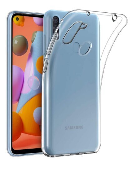 Telefono dėklas GoodBuy ultra, skirtas Samsung A115 / M115 Galaxy A11 / M11, skaidrus, 0.3mm kaina ir informacija | Telefono dėklai | pigu.lt