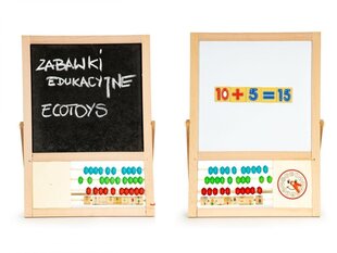 Образовательная магнитная доска со счетами и цифрами Ecotoys  цена и информация | Развивающие игрушки | pigu.lt