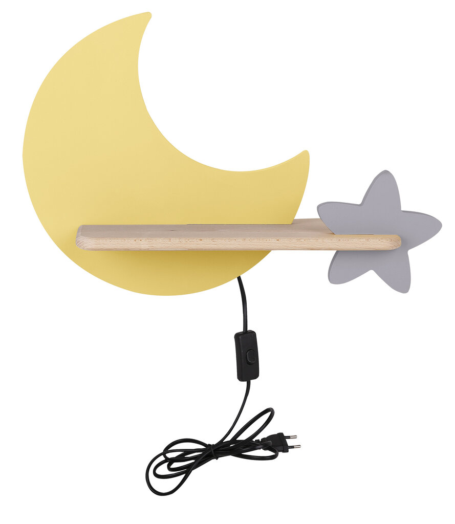 Candellux sieninis vaikiškas LED šviestuvas Mėnulis цена и информация | Vaikiški šviestuvai | pigu.lt