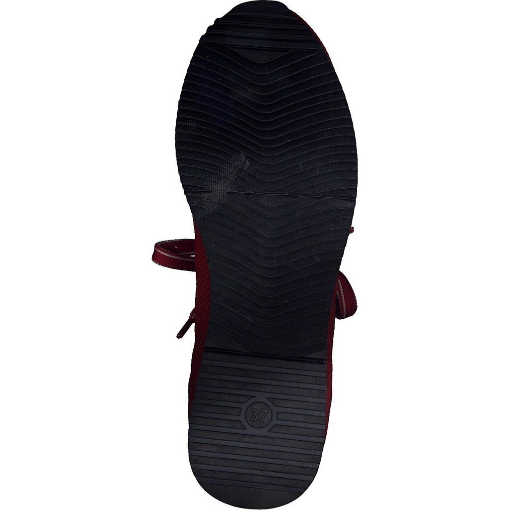 Moteriški laisvalaikio batai Marco Tozzi 103750 01, raudoni kaina ir informacija | Sportiniai bateliai, kedai moterims | pigu.lt