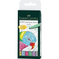 Rašiklių rinkinys Pitt Faber-Castell 6vnt цена и информация | Канцелярские товары | pigu.lt