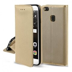 Telefono dėklas Hallo Smart Magnet Book Case, skirtas Samsung Galaxy A72, auksinis kaina ir informacija | Telefono dėklai | pigu.lt