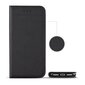 Telefono dėklas Hallo Smart Magnet Book Case, skirtas Samsung Galaxy A72, juodas цена и информация | Telefono dėklai | pigu.lt