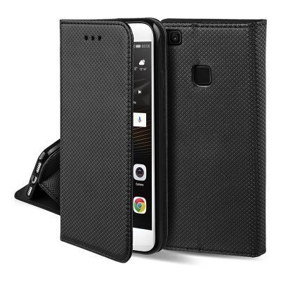 Telefono dėklas Hallo Smart Magnet Book Case, skirtas Samsung Galaxy A72, juodas цена и информация | Telefono dėklai | pigu.lt