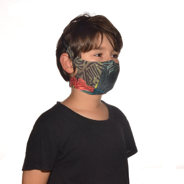 Veido kaukė vaikams Buff Stony Green Junior цена и информация | Pirmoji pagalba | pigu.lt