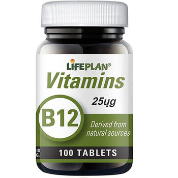 Maisto papildas Lifeplan Vitaminas B12, 100 tablečių цена и информация | Витамины, пищевые добавки, препараты для хорошего самочувствия | pigu.lt