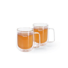 Fissman dvigubu sienelių puodelių rinkinys Lungo, 300 ml kaina ir informacija | Taurės, puodeliai, ąsočiai | pigu.lt
