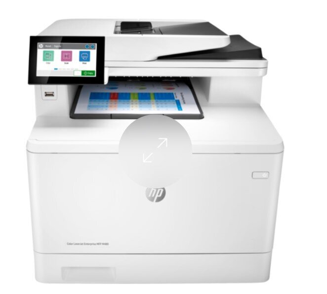 Lazerinis spausdintuvas HP Color LaserJet Enterprise MFP M480f, spalvotas  kaina | pigu.lt