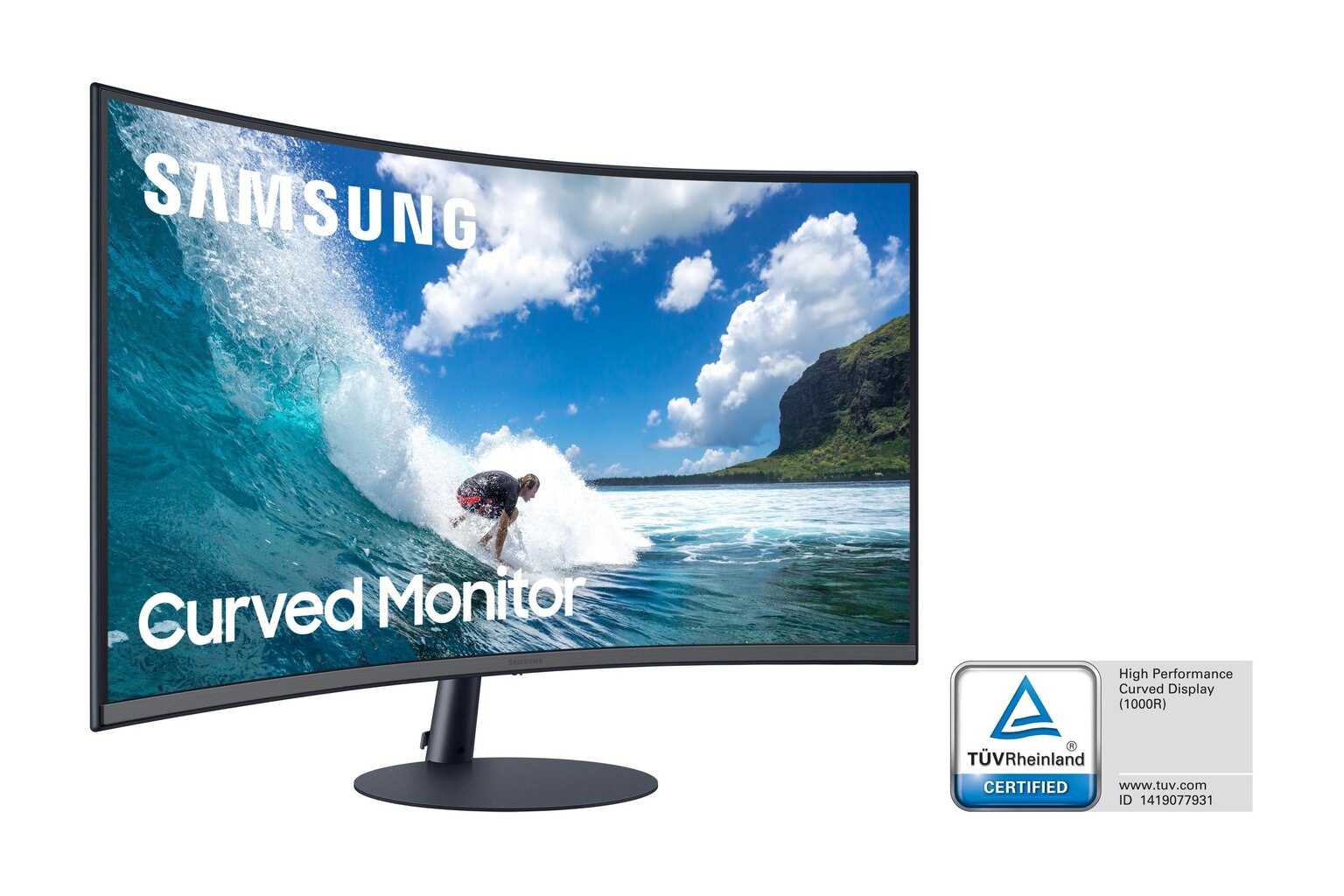 Samsung C32T550FDR, 32" kaina ir informacija | Monitoriai | pigu.lt
