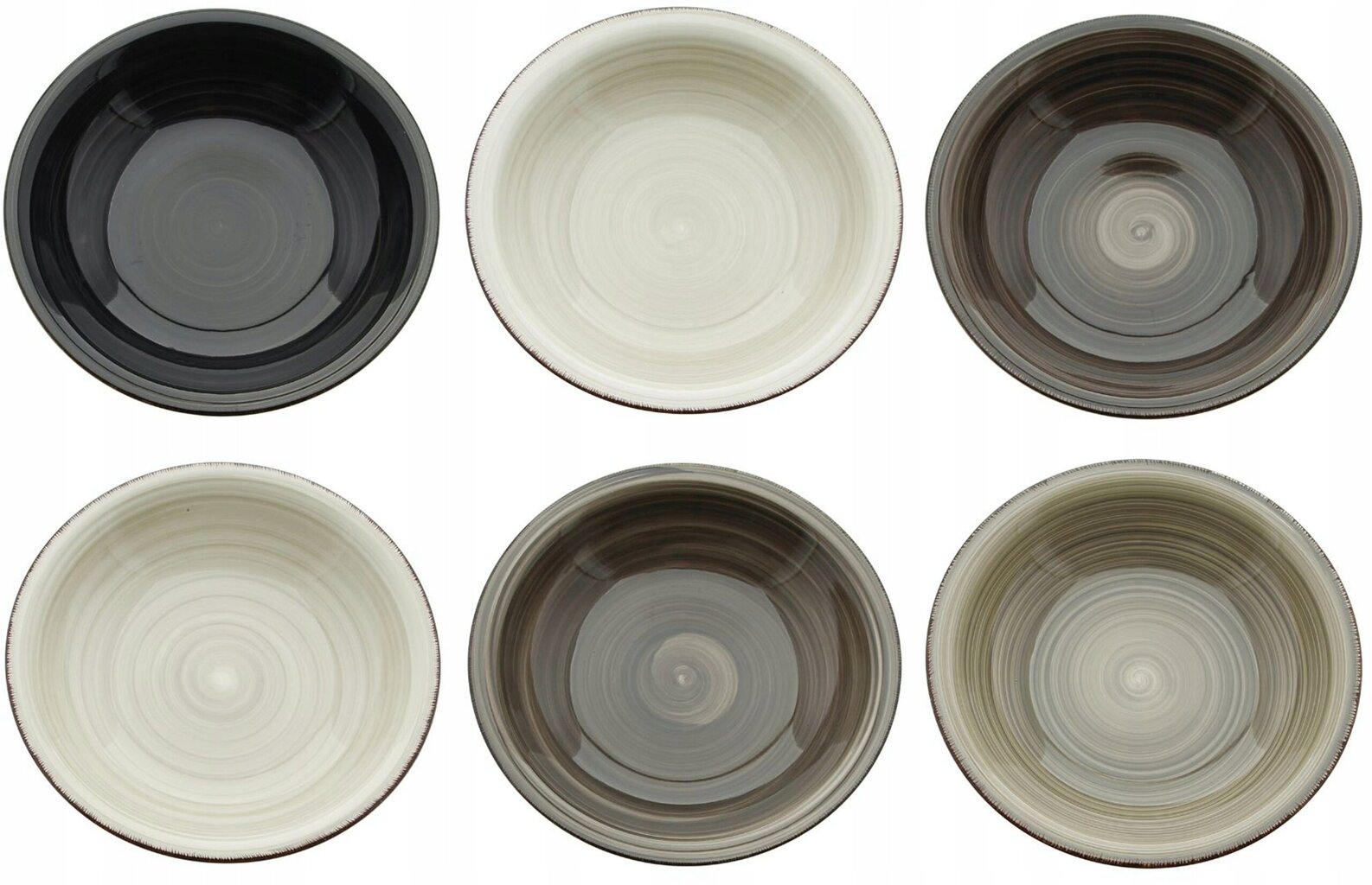 Keramikinių gilių lėkščių rinkinys Loft, 21 cm, 6 vnt kaina ir informacija | Indai, lėkštės, pietų servizai | pigu.lt