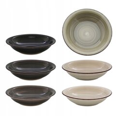 Комплект керамических глубоких тарелок Loft, 21 см, 6 шт цена и информация | Посуда, тарелки, обеденные сервизы | pigu.lt