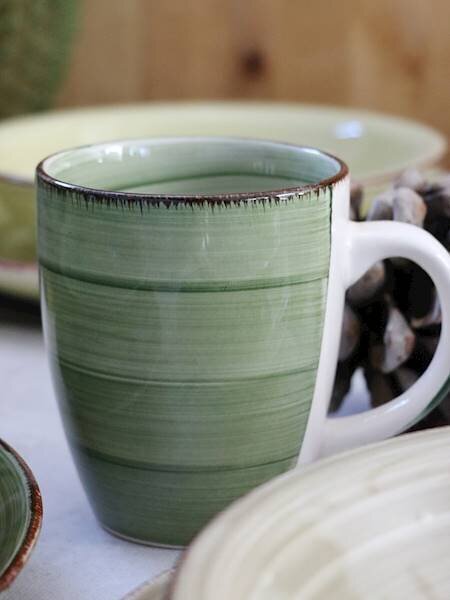 Keramikinių puodelių rinkinys Nature, 300 ml, 6 vnt цена и информация | Taurės, puodeliai, ąsočiai | pigu.lt