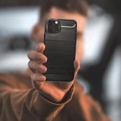 Чехол Forcell CARBON для IPHONE 12 PRO MAX, черный цена и информация | Чехлы для телефонов | pigu.lt