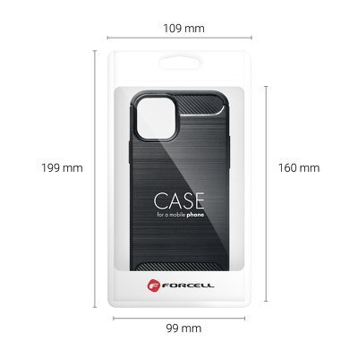 Dėklas Carbon skirtas Iphone 12 pro max, juodas kaina ir informacija | Telefono dėklai | pigu.lt