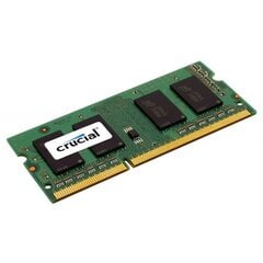Crucial 8GB DDR3 PC3-12800 CL11 SO-DIMM CT102464BF160B kaina ir informacija | Operatyvioji atmintis (RAM) | pigu.lt