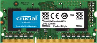 Crucial 4GB DDR3L-1600 SODIMM kaina ir informacija | crucial Kompiuterinė technika | pigu.lt