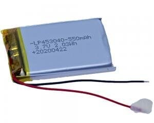 Аккумулятор LP453040 550мач Li-Polymer с. ЩВ + ПКМ цена и информация | Батарейки | pigu.lt