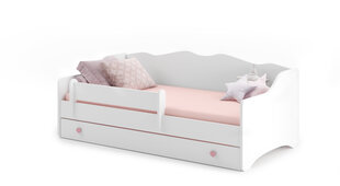 Детская кровать ADRK Furniture Emka U1, 80x160 см, белая цена и информация | Детские кровати | pigu.lt