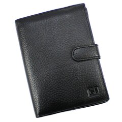 Piniginė vyrams Genuine Leather 7522BLL, juoda kaina ir informacija | Vyriškos piniginės, kortelių dėklai | pigu.lt
