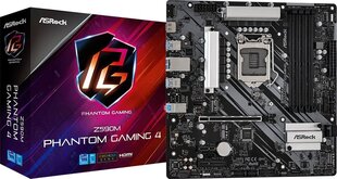 ASRock Z590M Phantom Gaming 4 kaina ir informacija | Pagrindinės plokštės | pigu.lt