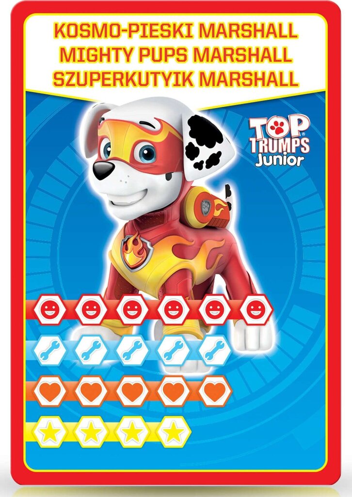 Kortų žaidimas dėžėje Šunyčiai patruliai (Paw Patrol) Top Trumps цена и информация | Stalo žaidimai, galvosūkiai | pigu.lt