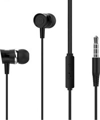 XO Wired earphones EP20 jack 3,5mm black цена и информация | Наушники | pigu.lt